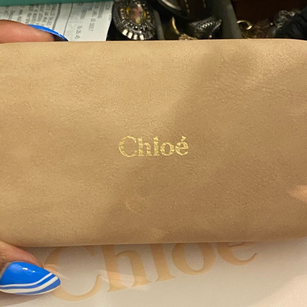 CHLOE PINK SQUARE AVIATORS - Picture 7 of 9